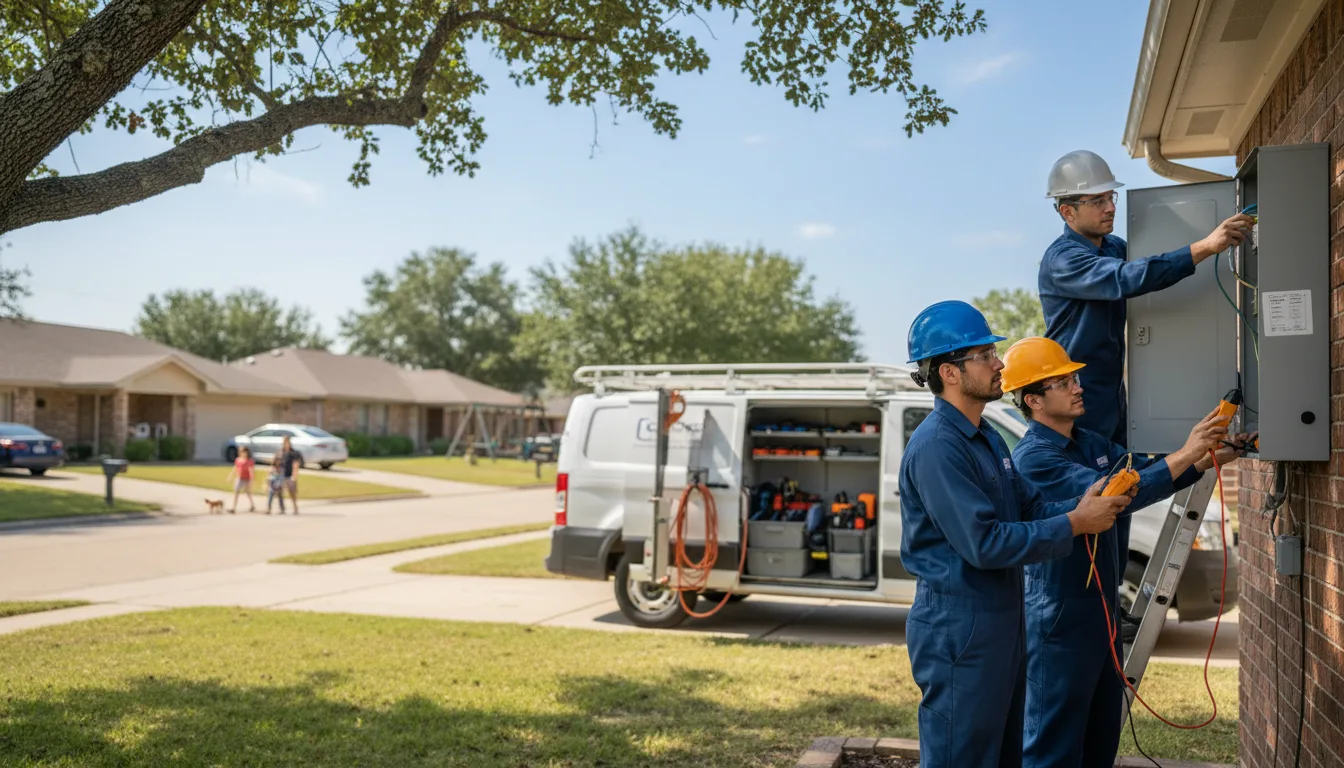 Certified electrician providing emergency electrical services in Fayetteville, TN